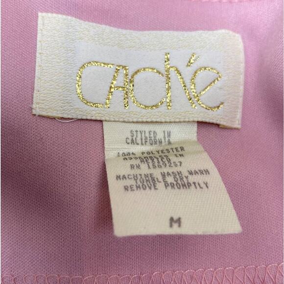 Cache Women's Pink Sleeveless Scoop Neck Curved Hem Pullover Tank Top Size M - Picture 5 of 5